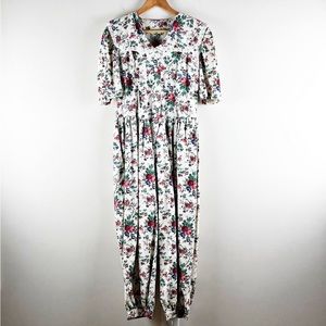 Vintage Floral Jumpsuit Medium
